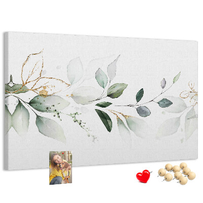 Cork board Abstract leaves