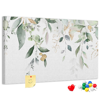 Cork display board Leaves nature plants