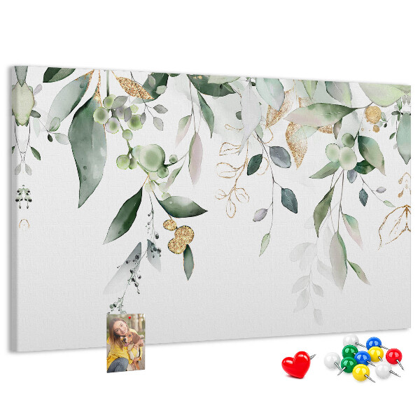 Cork display board Leaves nature plants