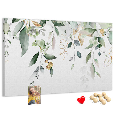Cork display board Leaves nature plants