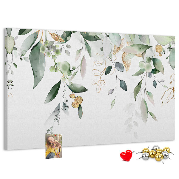 Cork display board Leaves nature plants