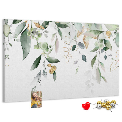 Cork display board Leaves nature plants