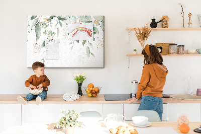 Cork display board Leaves nature plants