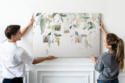 Cork display board Leaves nature plants