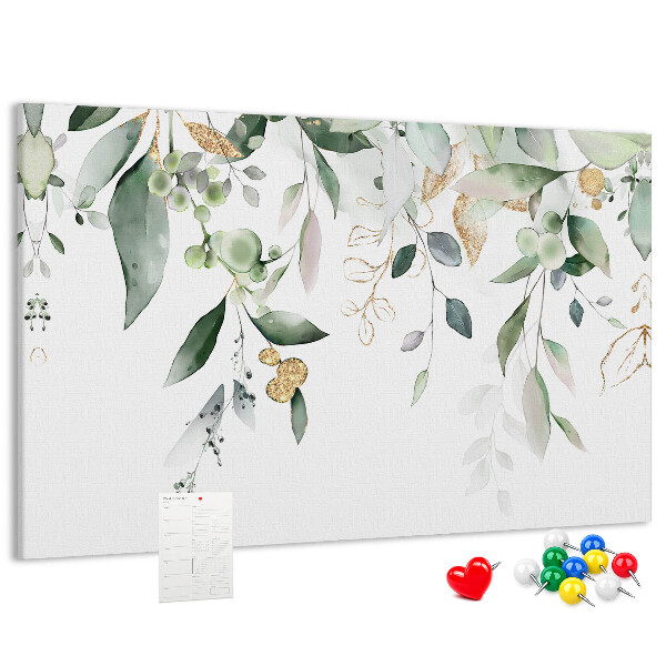 Cork display board Leaves nature plants