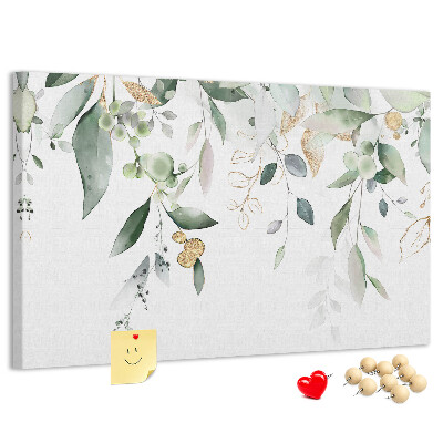 Cork display board Leaves nature plants