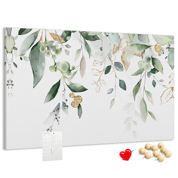 Cork display board Leaves nature plants