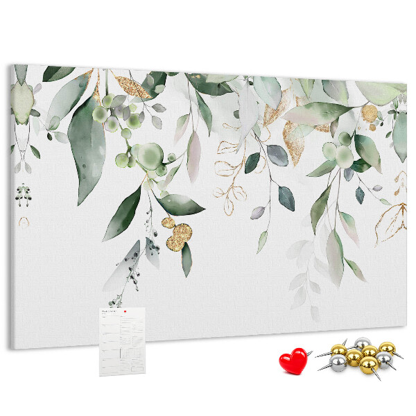 Cork display board Leaves nature plants