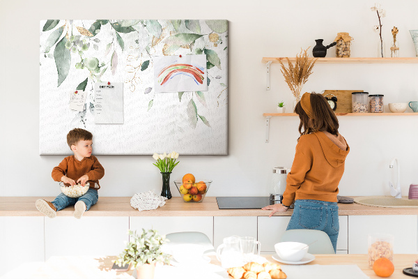 Cork display board Leaves nature plants