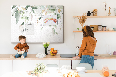 Cork display board Leaves nature plants