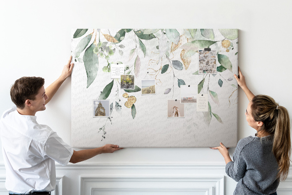 Cork display board Leaves nature plants