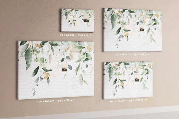 Cork display board Leaves nature plants