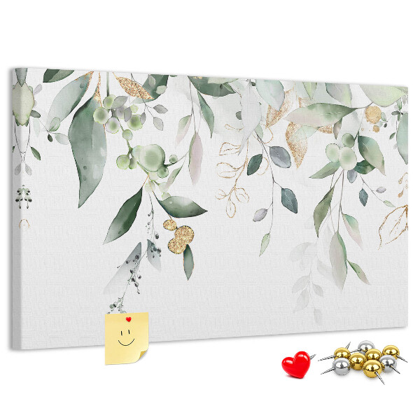 Cork display board Leaves nature plants
