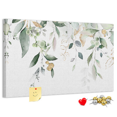 Cork display board Leaves nature plants