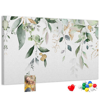 Cork display board Leaves nature plants