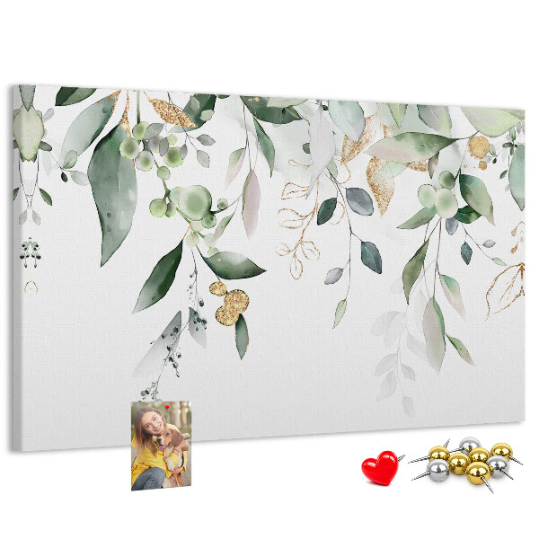 Cork display board Leaves nature plants