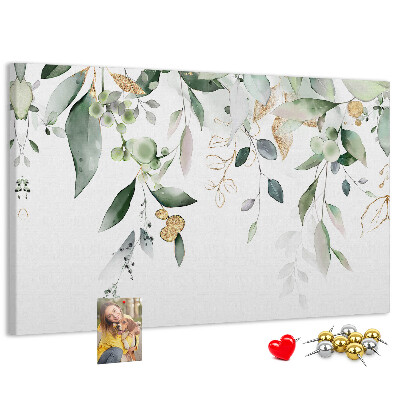 Cork display board Leaves nature plants