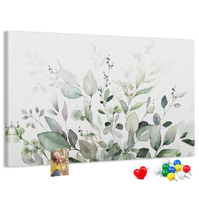 Cork memo board Plants leaves