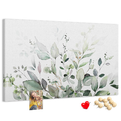 Cork memo board Plants leaves