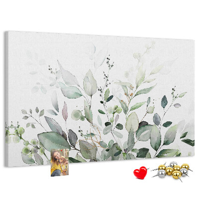 Cork memo board Plants leaves