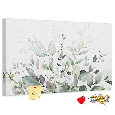 Cork memo board Plants leaves