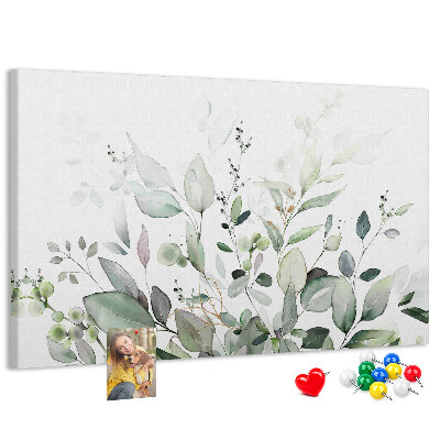 Cork memo board Plants leaves