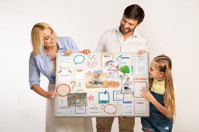 Cork board Colorful vision board