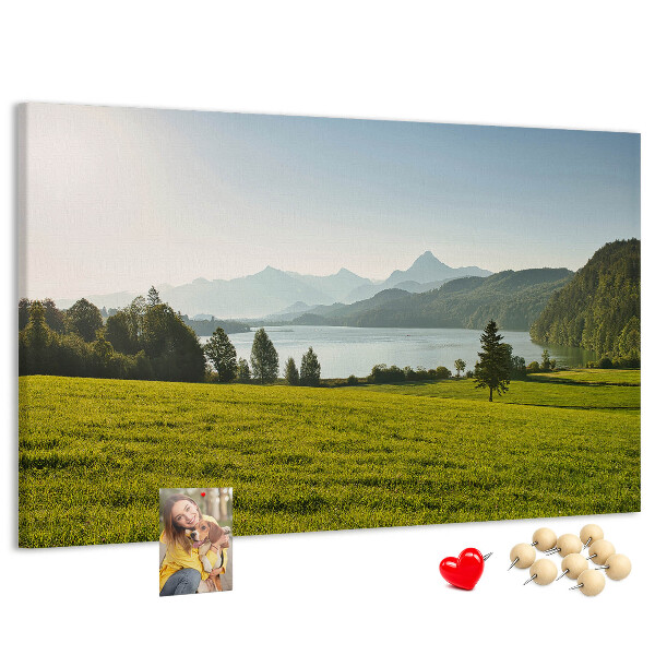Cork memo board Mountains field