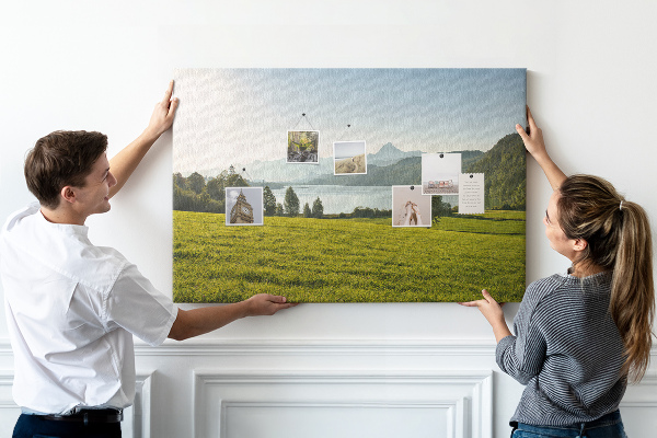 Cork memo board Mountains field
