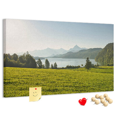 Cork memo board Mountains field