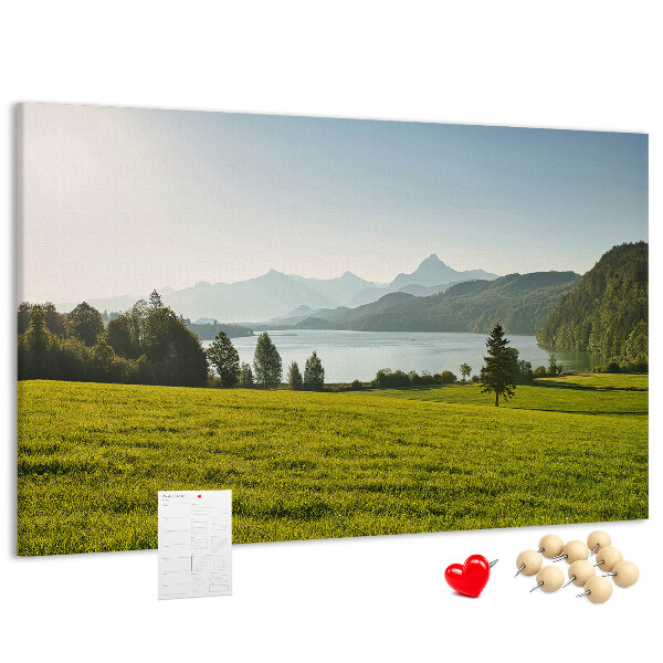 Cork memo board Mountains field