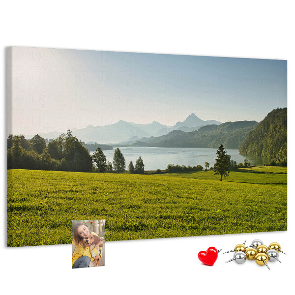 Cork memo board Mountains field