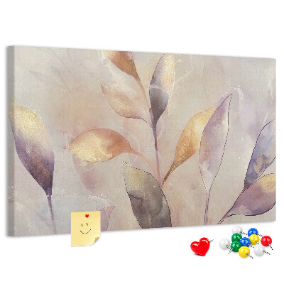 Cork board Watercolor plants