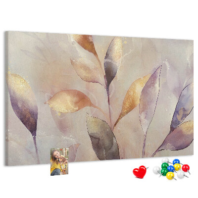 Cork board Watercolor plants