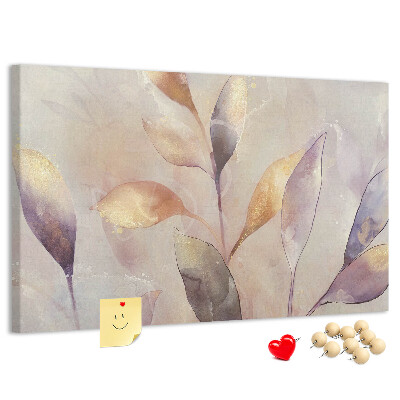 Cork board Watercolor plants