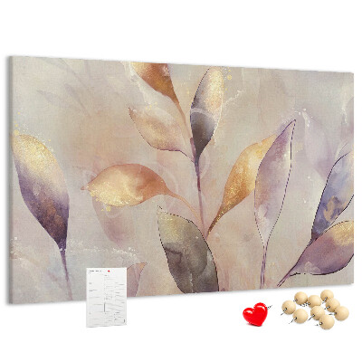 Cork board Watercolor plants