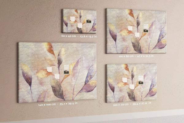 Cork board Watercolor plants