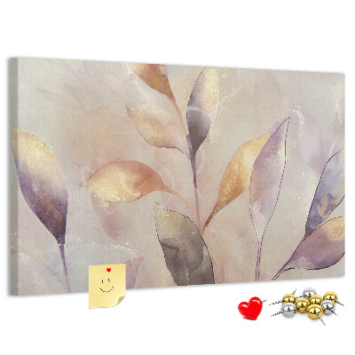 Cork board Watercolor plants
