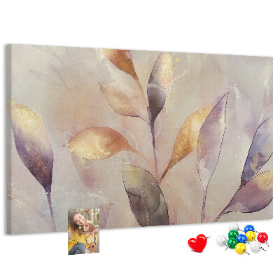 Cork board Watercolor plants