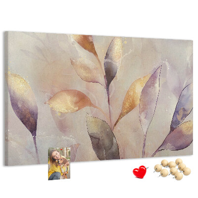 Cork board Watercolor plants