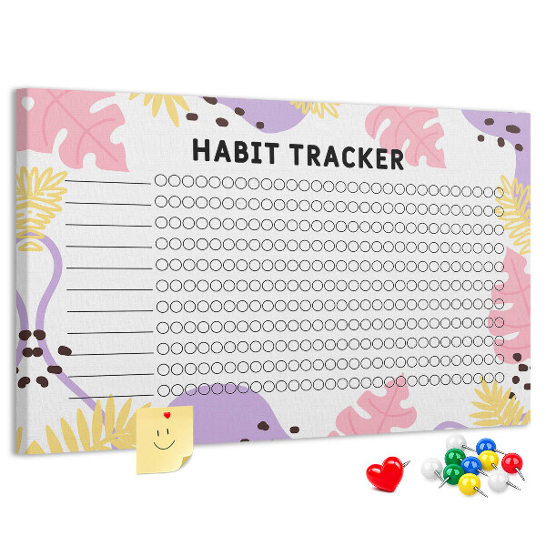 Cork display board Habit tracker