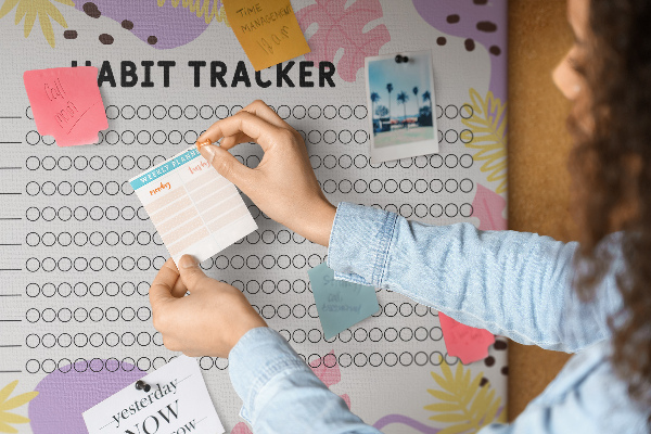 Cork display board Habit tracker