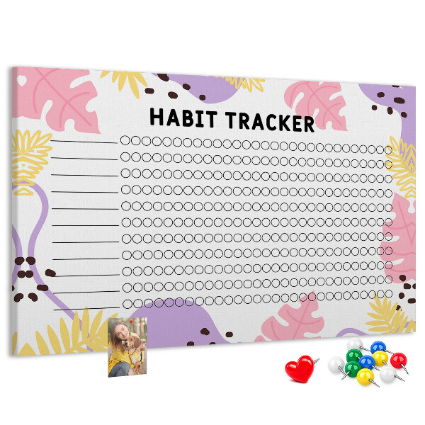 Cork display board Habit tracker
