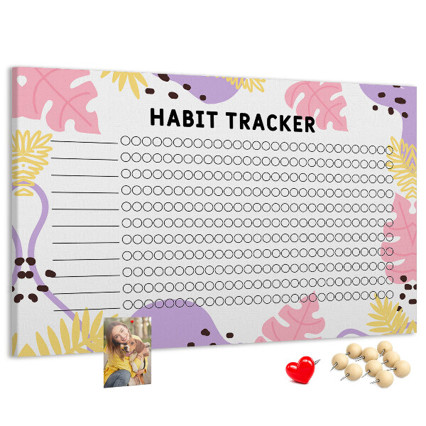 Cork display board Habit tracker