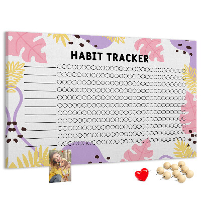 Cork display board Habit tracker