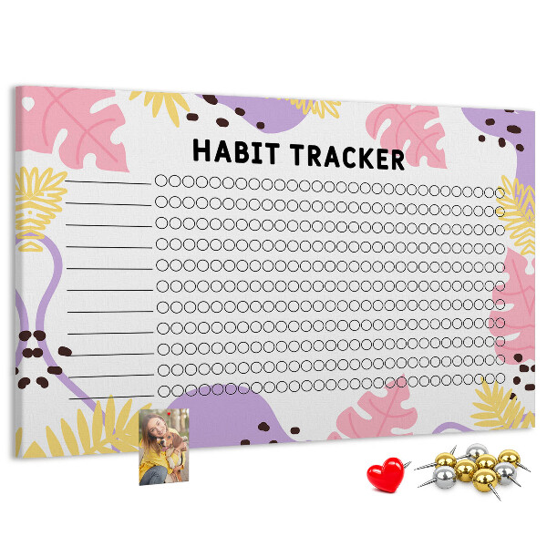 Cork display board Habit tracker