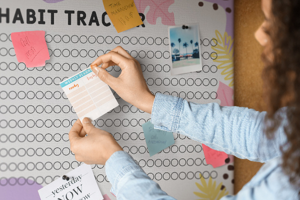 Cork display board Habit tracker