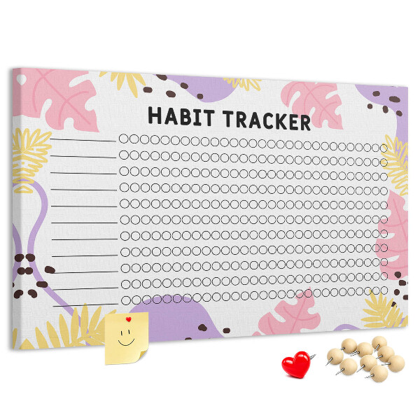 Cork display board Habit tracker