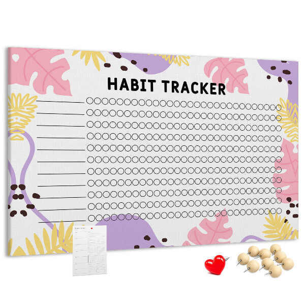 Cork display board Habit tracker