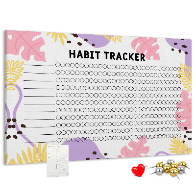 Cork display board Habit tracker
